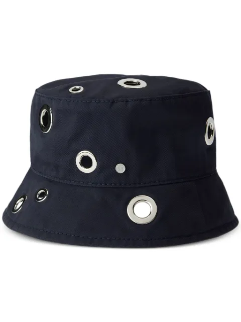 Maison Michel Axel eyelet-detail bucket hat Blue 2290063001