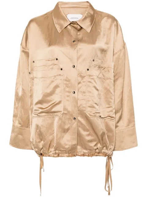 Dorothee Schumacher drawstring-hem shirt jacket Neutrals 540302