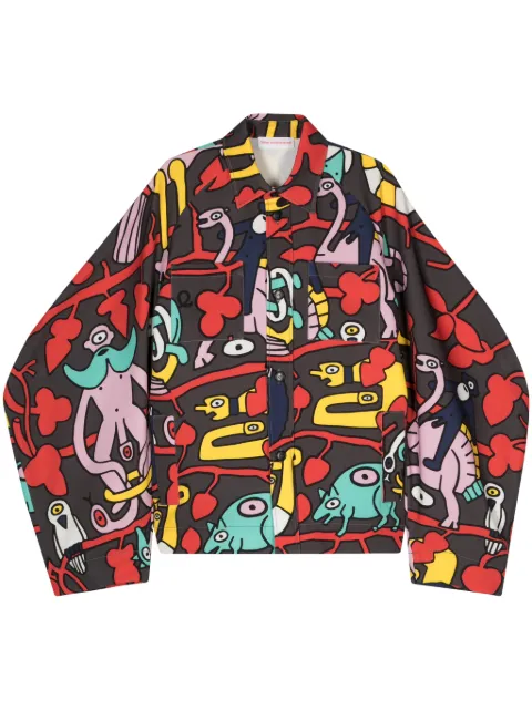 Walter Van Beirendonck illustration-print shirt Brown 3007