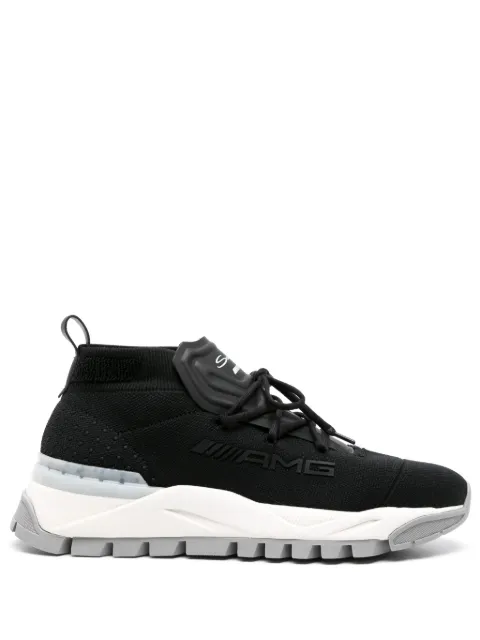 Santoni x AMG elasticated-panel sneakers Black MSAM21937BGRPPE