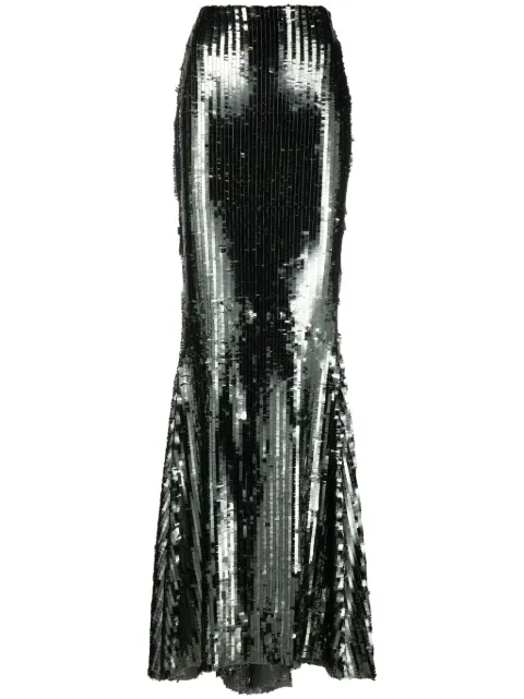Taller Marmo sequinned maxi skirt Silver TMPS2426805