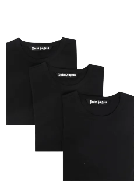 Palm Angels round-neck short-sleeve T-shirt (pack of three) Black PMUG002C99FAB001