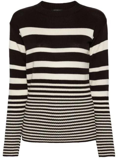 Gianfranco Ferré Pre-Owned 2000s striped virgin wool jumper Brown GFE250UE