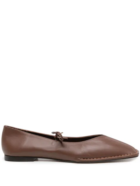 ALOHAS Sway leather ballerina shoes Brown S0019113