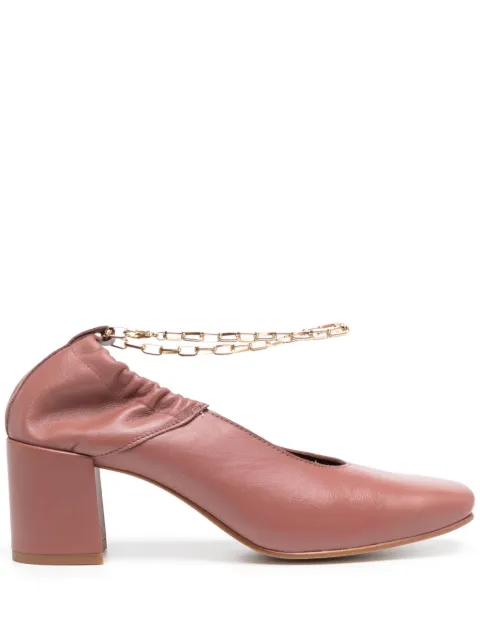 ALOHAS Agent Anklet leather pumps Pink S0020104