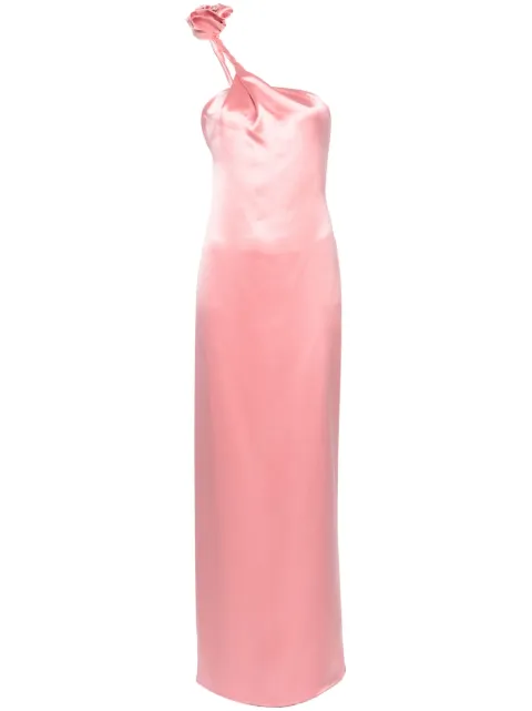 Magda Butrym one-shoulder silk maxi dress Pink 155424