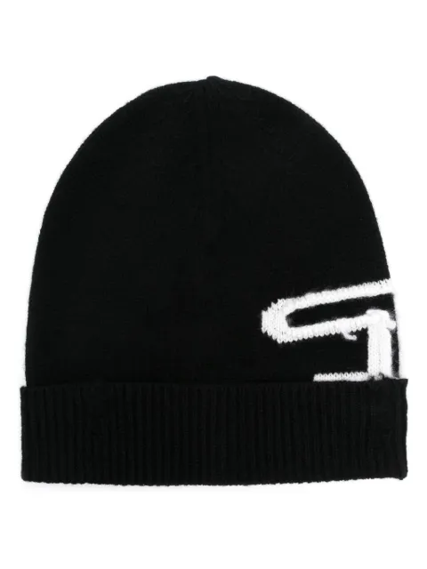 Diesel K-Peel logo-intarsia beanie Black A132720AJBJ