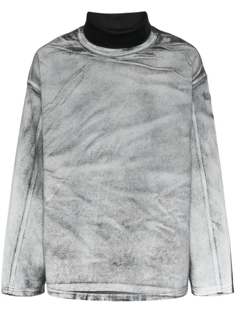 Diesel D-Nlabelcol reflective sweatshirt Grey A13070068KQ