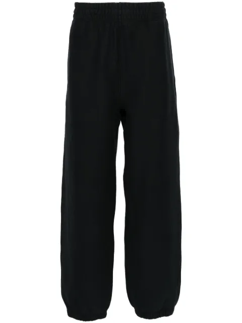 Burberry logo-patch cotton track trousers Black 8085405
