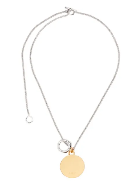 Jil Sander medallion-pendant necklace Gold J11UU0051P4877