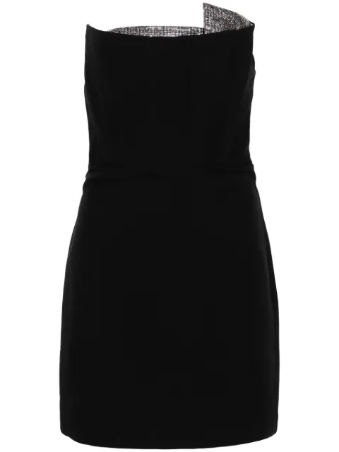 Roland Mouret rhinestone-embellished side-slit dress Black RMRS24002
