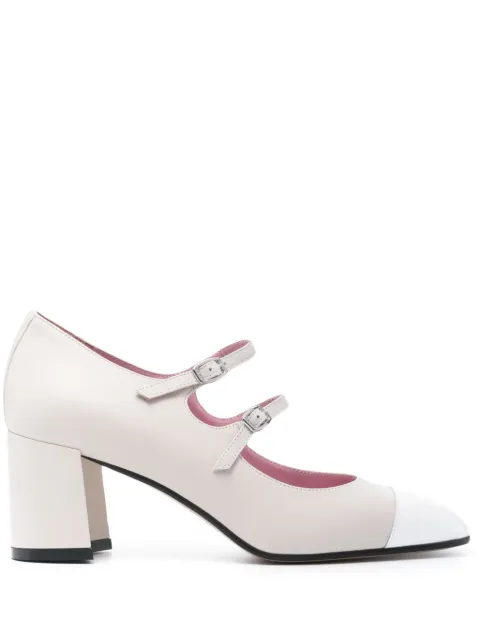Carel Paris 70mm leather pumps Neutrals CHERRY332158
