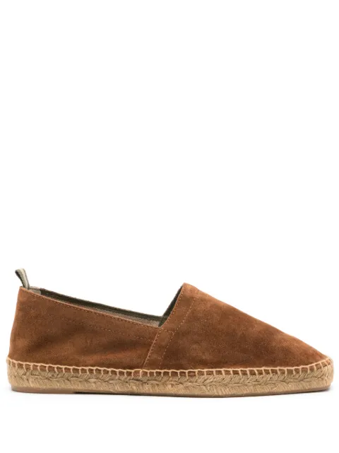 Castañer braided-raffia suede espadrilles Brown 023419