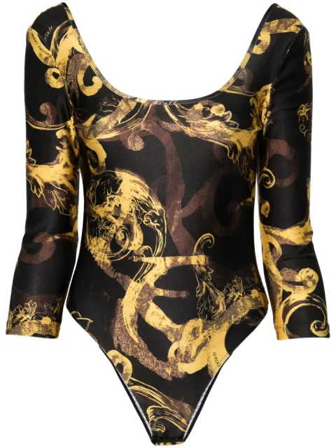Versace Jeans Couture Watercolour Couture bodysuit Black 76HAM221JS292