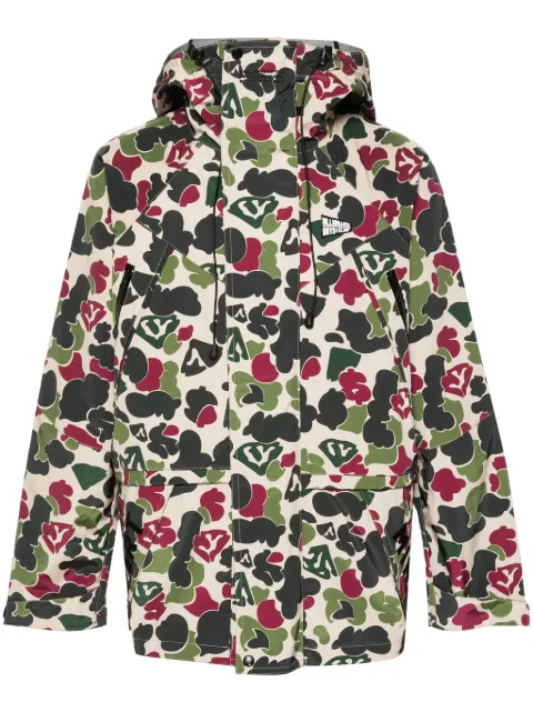 Billionaire Boys Club logo-appliqué hooded jacket Green B23404