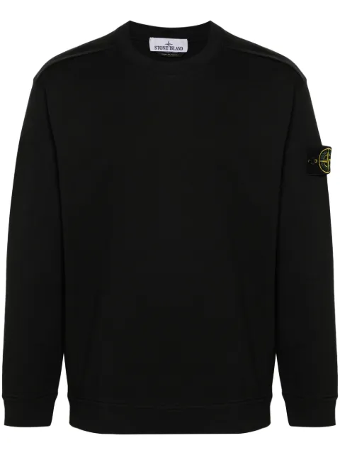 Stone Island logo-patch sweatshirt Black L2S156100057S0B50