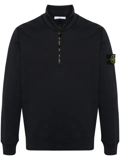 Stone Island Compass cotton sweatshirt Blue L1S156100070S0051