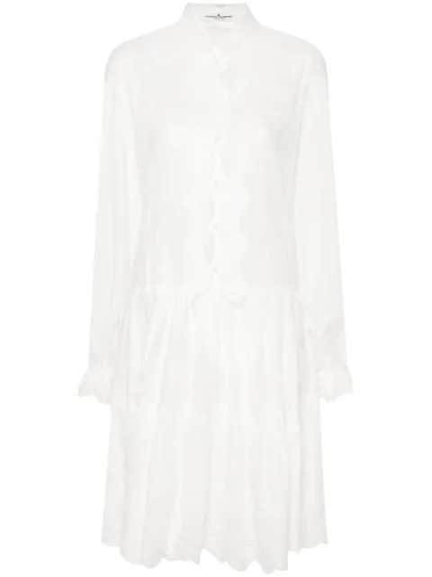 Ermanno Scervino floral-embroidery mini dress White D442Q339HBY
