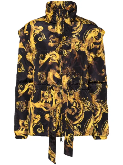 Versace Jeans Couture Barocco-print down jacket Black 76HAU405CQS85