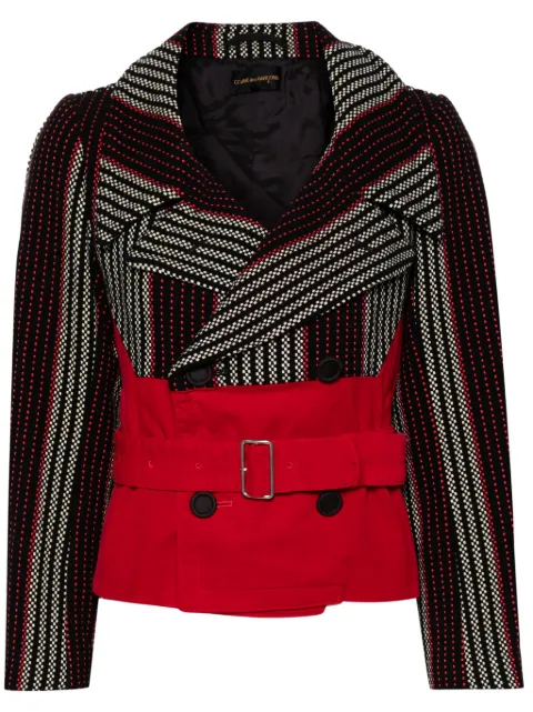 Comme Des Garçons Pre-Owned 2001 panelled double-breasted jacket Red CDG1035PT