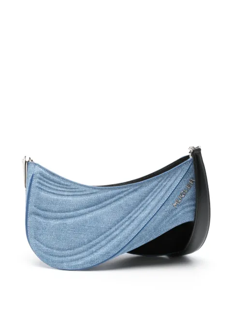 Mugler Spiral Curve 01 shoulder bag Blue 24P10SA0004211