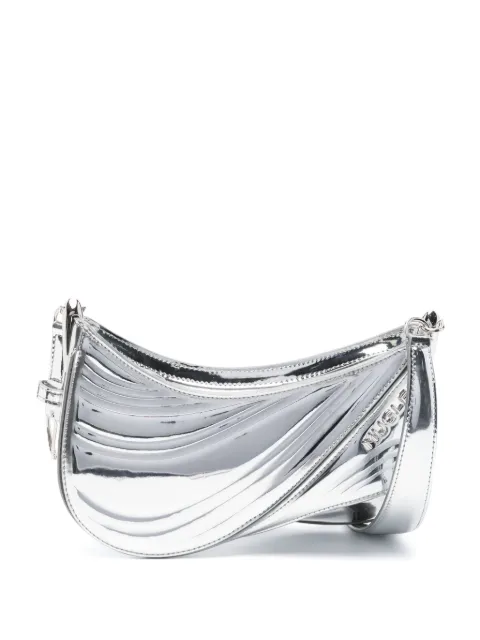 Mugler small Spiral Curve 01 crossbody bag Silver 24P10SA0038687