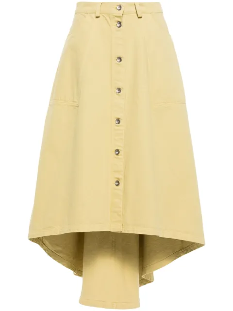 Henrik Vibskov Regain denim mini skirt Yellow SS24KEYF404