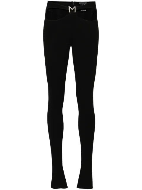 Mugler cut-out leggings Black 24P1PA0413680