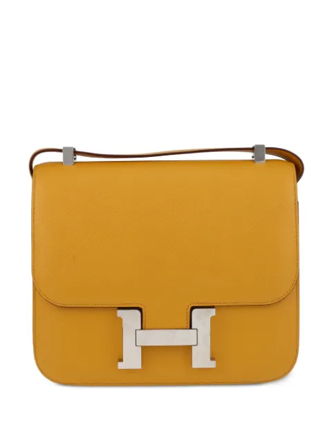 Hermès Pre-Owned 2018 large Constance shoulder bag Yellow 402353