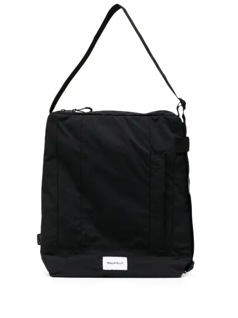 Makavelic logo-patch shoulder bag Black 312410504NV