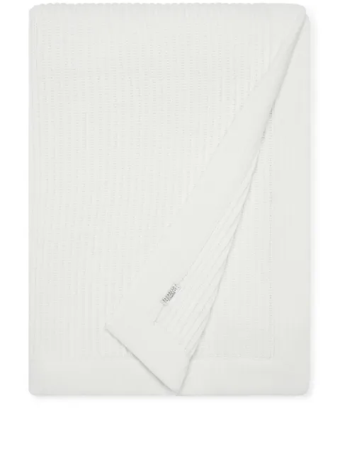 Brunello Cucinelli cashmere ribbed blanket Grey ML1205504C159