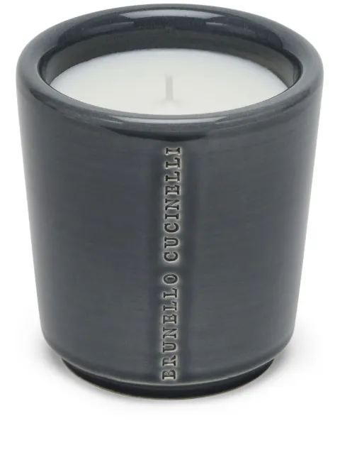 Brunello Cucinelli scented wax candle Grey MLCANDBC1CGRSK