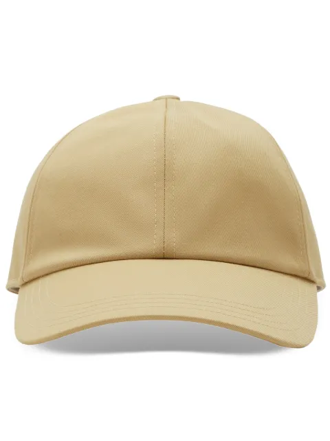 Burberry curved-peak cotton baseball cap Neutrals 8082655