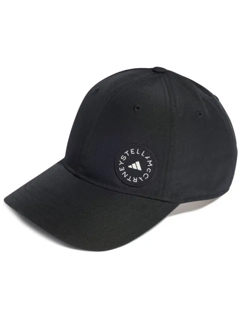adidas logo-print cap Black IP0394