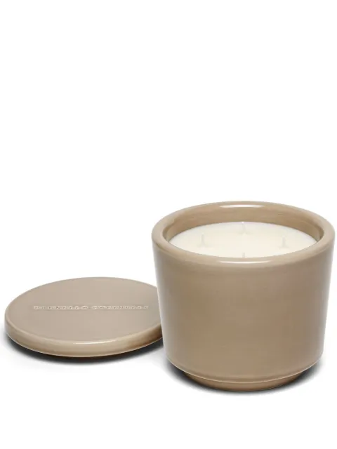 Brunello Cucinelli logo-engraved ceramic candle Neutrals MLCAND440CPRUK