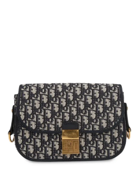 Christian Dior Pre-Owned 2018 Trotter flap shoulder bag Blue 397695