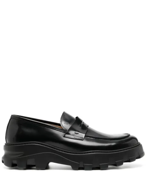 Moreschi penny-slot leather loafers Black MC40MM23912951000