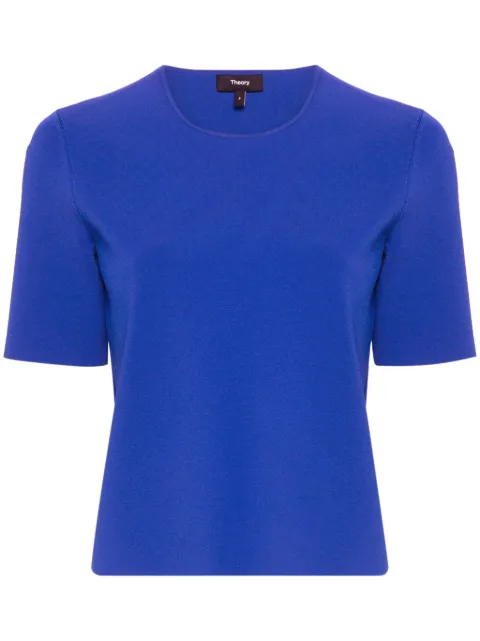 Theory short-sleeve jersey T-shirt Blue N1216706