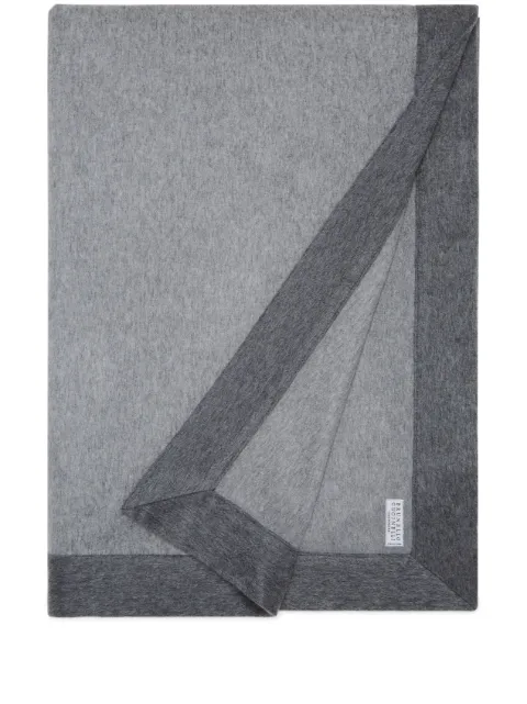 Brunello Cucinelli cashmere blanket (200cm x 150cm) Grey MPLC90253LCJU01