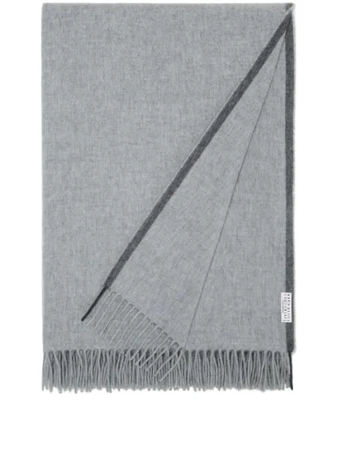 Brunello Cucinelli cashmere throw (140cm x 140cm) Grey MPAG90141CP122