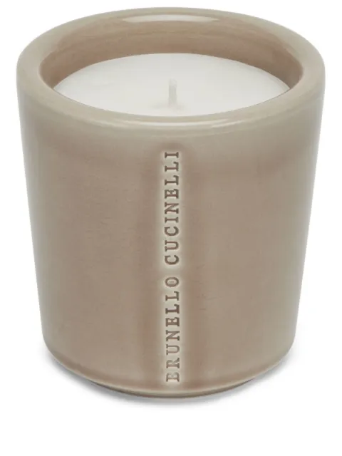 Brunello Cucinelli ceramic scented candle Neutrals MLCANDBC1CPRUK