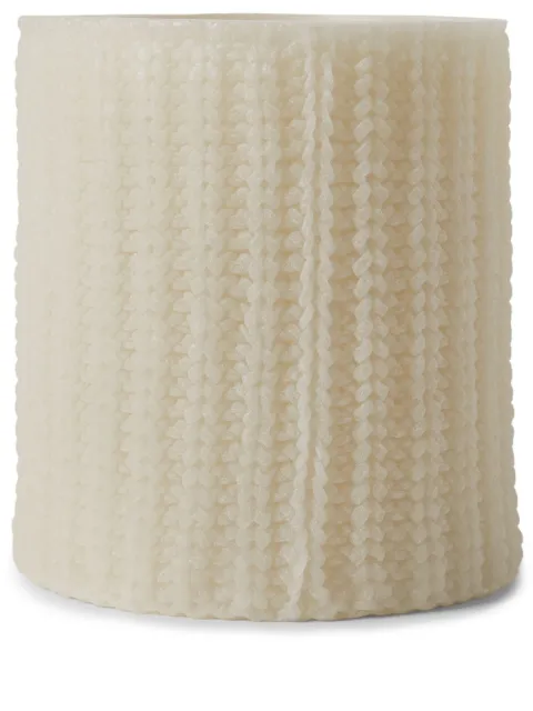 Brunello Cucinelli knit-texture lantern candle Neutrals MLLANTTRE2C132