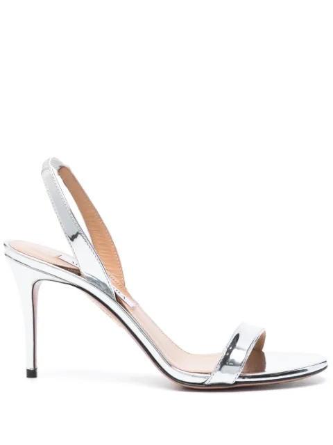 Aquazzura So Nude 85mm sandals Silver SNUMIDS0SSYCCC