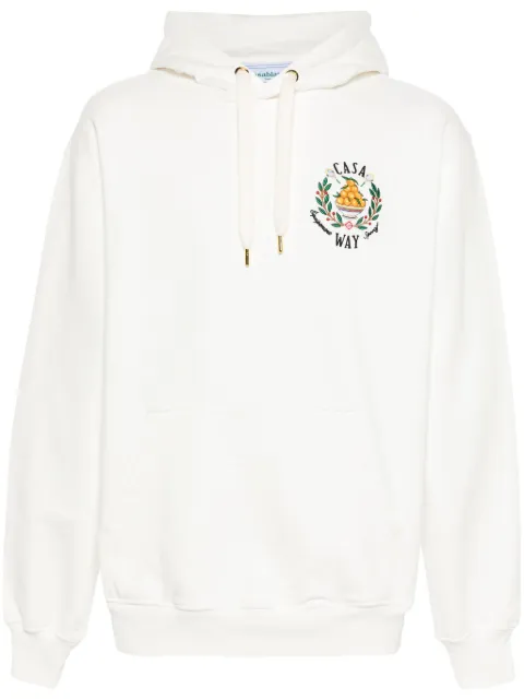 Casablanca Casa Way organic cotton hoodie White MPS24JTP093
