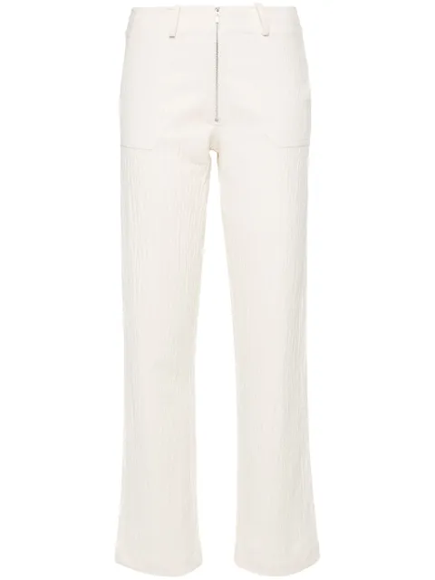 Musier creased tapered trousers Neutrals 0923MAMA