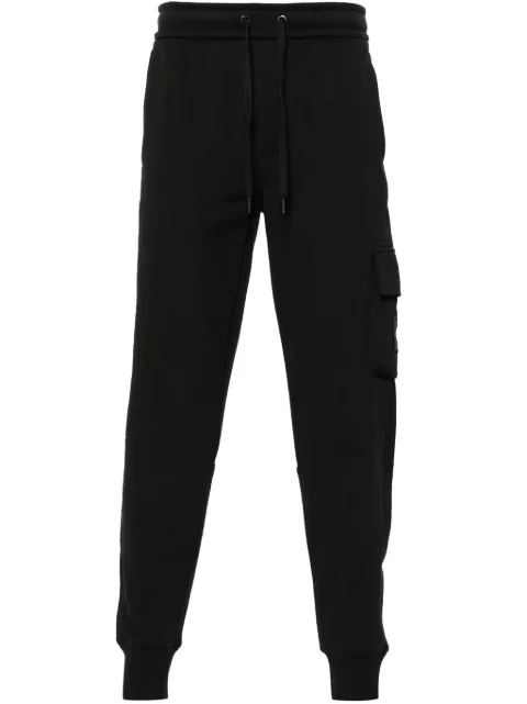 Calvin Klein Jeans logo-patch cotton track-pants Black J30J324683