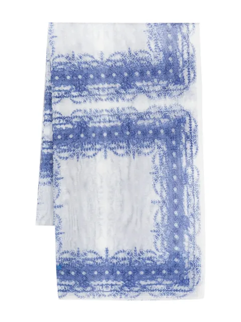 Philosophy Di Lorenzo Serafini floral-print tulle scarf Blue A33020750