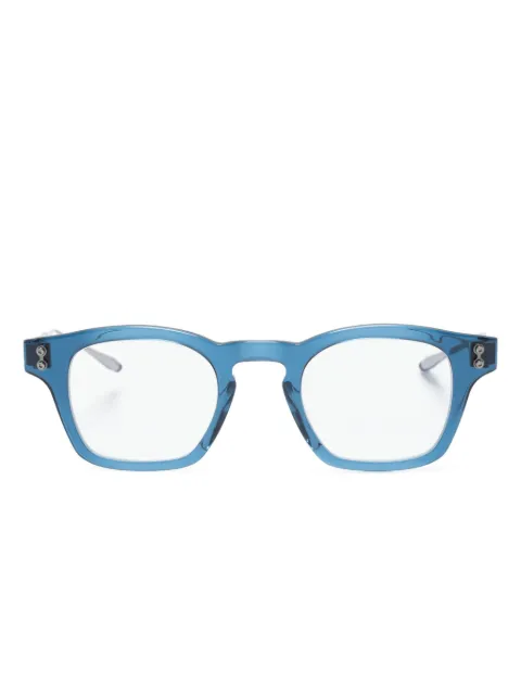 Akoni Wise square-frame glasses Silver AKX418D