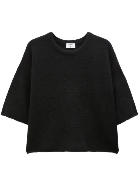 Filippa K Yak knitted top Black 30462