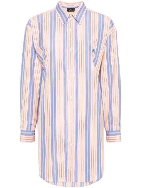 ETRO GE01 stripped cotton shirt Blue WRIA001899TR547
